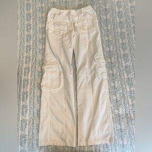 John Galt Brandy Melville White Cargo Pants
